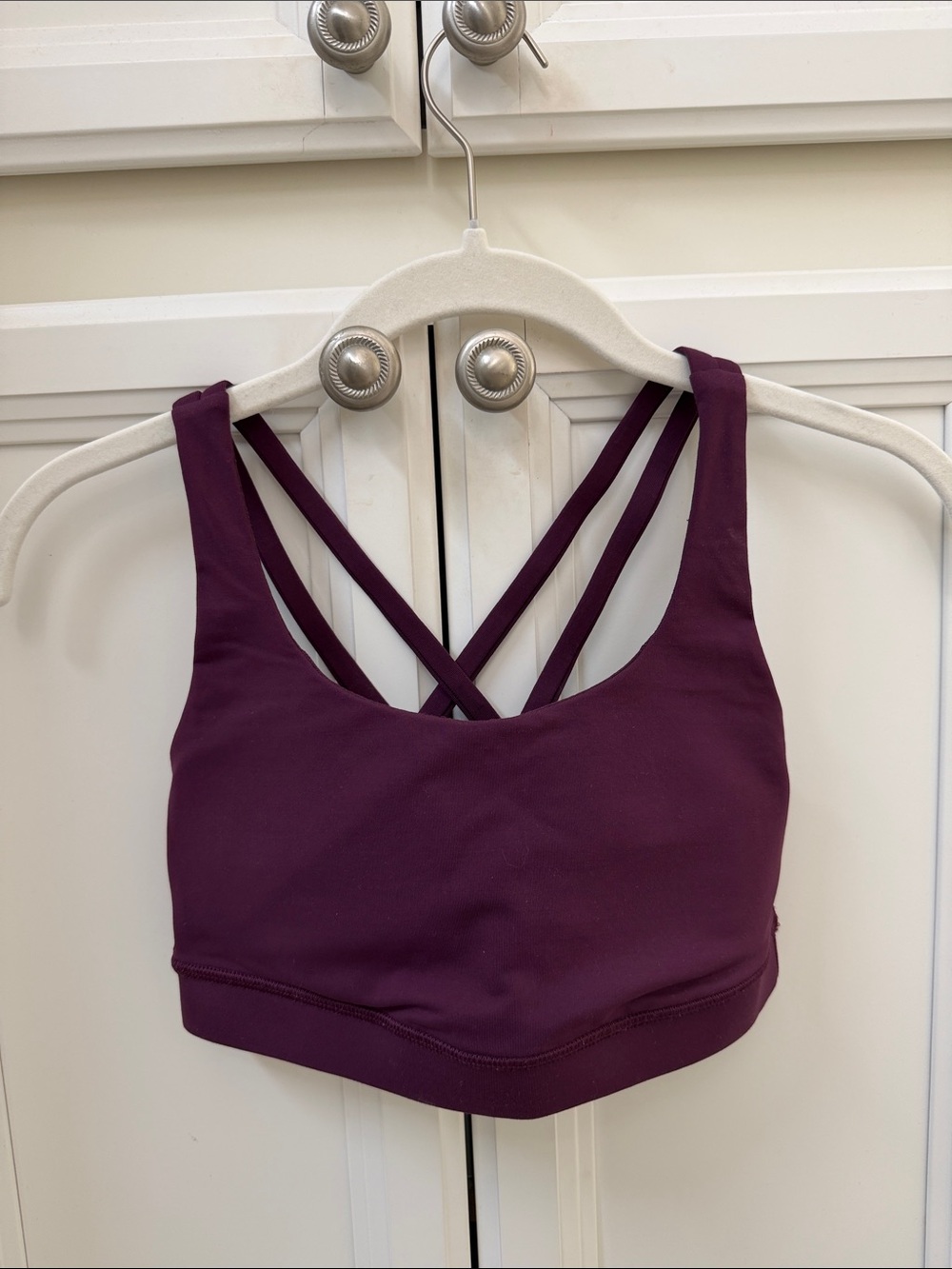 lululemon athletica Deep Plum Strappy Sports Bra